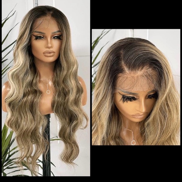 Human Hair Blended Lace Front Wig - Picture 9 of 11